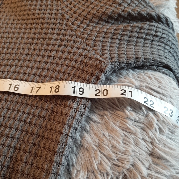 Mudd Waffle Cardigan, Clay Color Size large - Picture 3 of 12